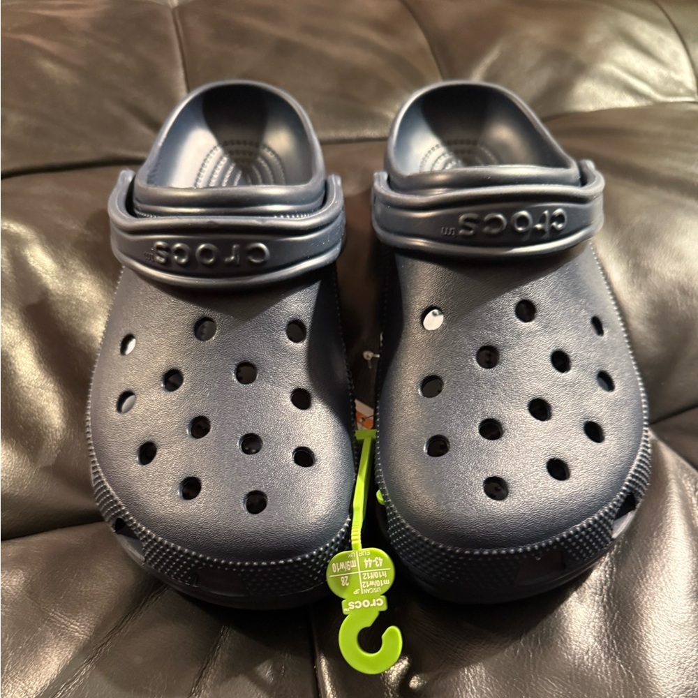 Classic Unisex Navy Bleu Marine Crocs Women-12/Men-10